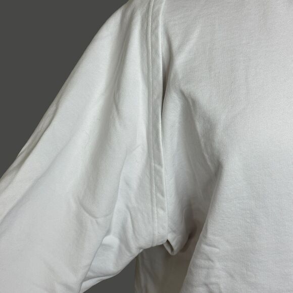 Sandrine Rose Convertible L/S S/S Distressed Sweatshirt White Women Medium NWT - Picture 6 of 14